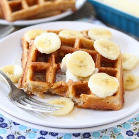 Brown Butter Banana Waffles