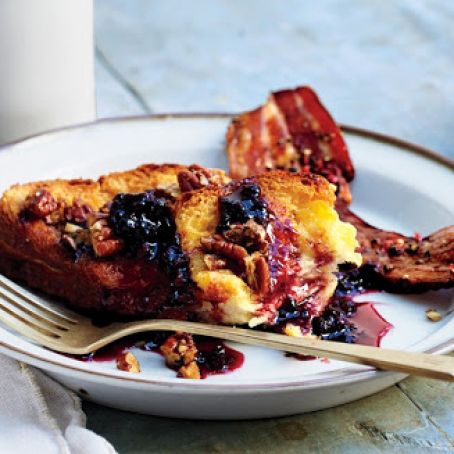 Baked French Toast with Pecan Crumble