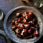 Lemon-Rosemary Roasted Chestnuts