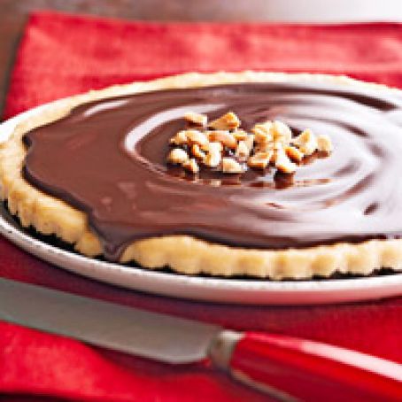 Ganache-Glazed Peanut Butter Tart