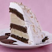 Baked Alaska with Chocolate-Rum Sauce