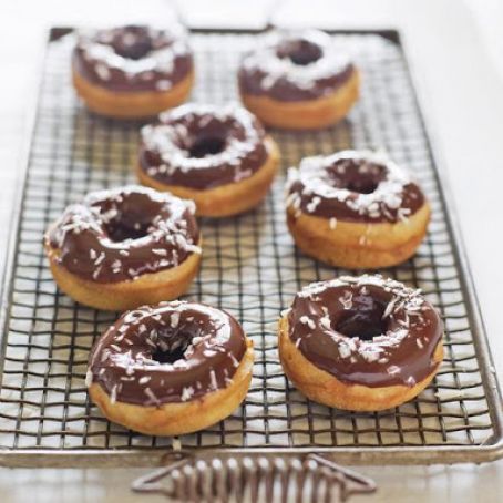 Baked Doughnuts with Chocolate