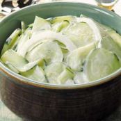 Sour Cream Cucumbers Recipe