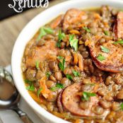 Slow Cooker German Lentils with Sausage