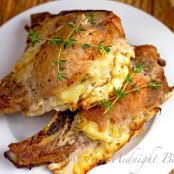 Cheese & Potato Stuffed Pork Chops