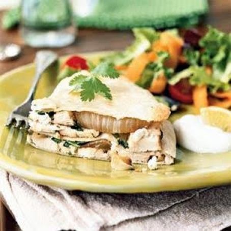 Grilled Chicken and Goat Cheese Quesadilla