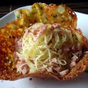 FETUCCINI EN CANASTA DE QUESO