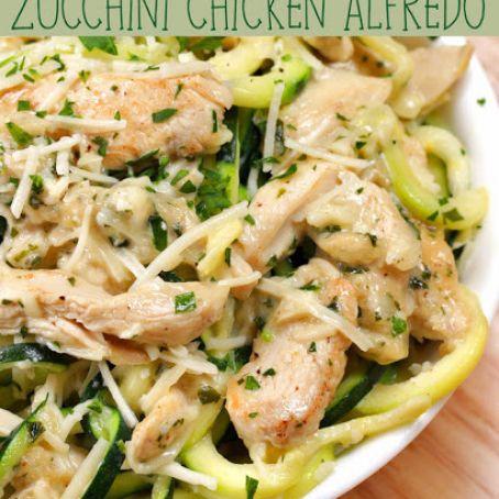 Zoodle Chicken Alfredo
