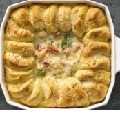 Turkey and Veggie Alfredo Pot Pie