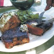 Rib-Eye Steak - Grilled with Brown Butter and Blue Cheese