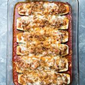 STUFFED ZUCCHINI BOATS