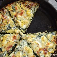 Creamy Spinach Artichoke Pizza