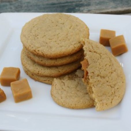 Caramel Stuffed Apple Cider Cookies