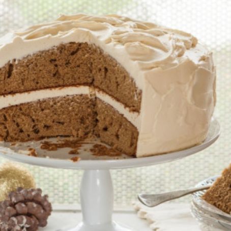 Spice Cake with Molasses Cream Cheese Frosting