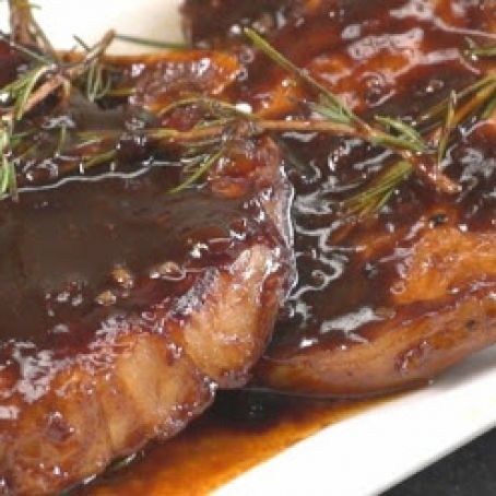 Honey Balsamic Glazed Pork Chops