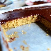 Peanut Butter Cake with Chocolate Icing