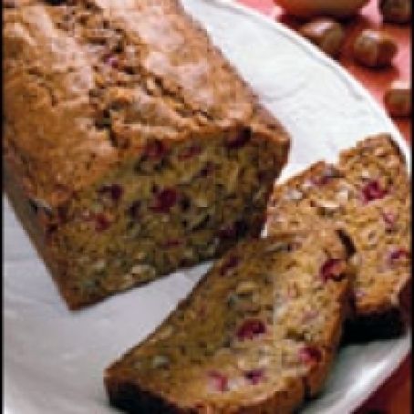 Coconut Flour Cranberry Nut Bread