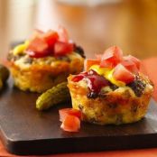 Impossibly Easy Mini Cheeseburger Pies