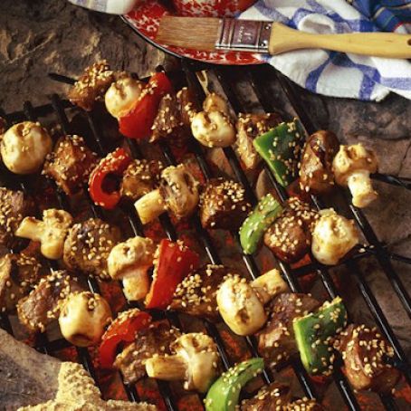 Grilled Teriyaki Beef Kabobs