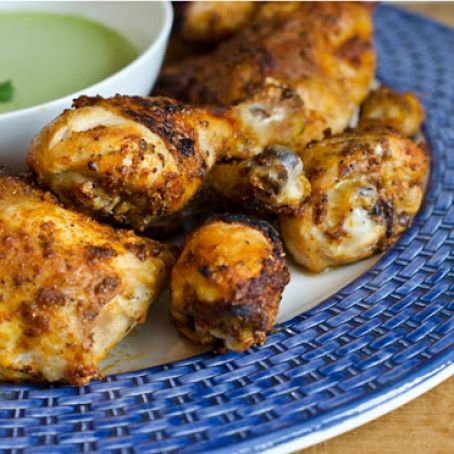 Peruvian-style Roast Chicken with Green Sauce