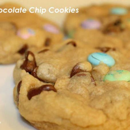 Easter M&M Chocolate Chip Cookies