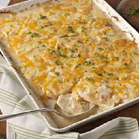 Savoury Garlic Scalloped Potatoes