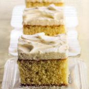 Vanilla Cake with Vanilla Buttercream Frosting