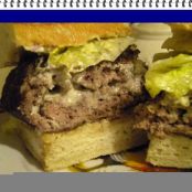 Garlic and Herb Cheese Stuffed Burgers