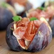 Figs with Jamon Serrano & Goat's Cheese