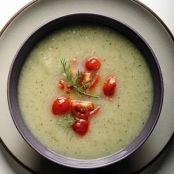 FENNEL & ZUCCHINI SOUP w/TOMATO RELISH