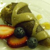 Raw Apple Crepes with Apple Walnut Finning & Cinnamon Maple Cream