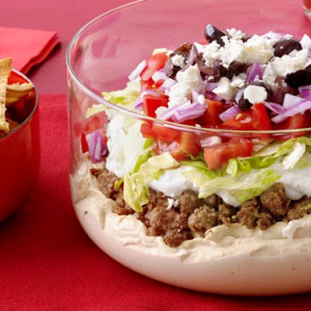 Dips (Greek Layered Dip with Pita Chips)