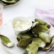 Steamed Artichokes with Lemon Garlic Aoli