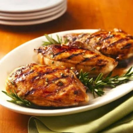 Pechuga de pollo asada a la naranja