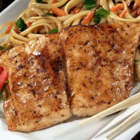 Asian Garlic Grilled Salmon