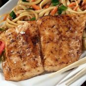 Asian Garlic Grilled Salmon