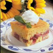 Rhubarb Custard Cake Recipe