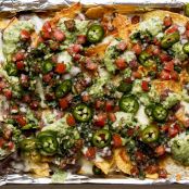 Fully Loaded Black Bean & Salsa Nachos