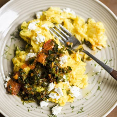 Turkish Scrambled Eggs (Menemen)