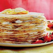 Strawberry-Lemon Crepe Cake
