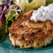 Crab Cakes with Homemade Tartar Sauce