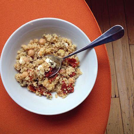 Quinoa Pilaf With Chickpeas, Feta, and Sun-dried Tomatoes