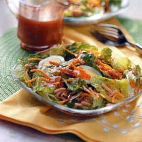 Cheddar-Almond Lettuce Salad