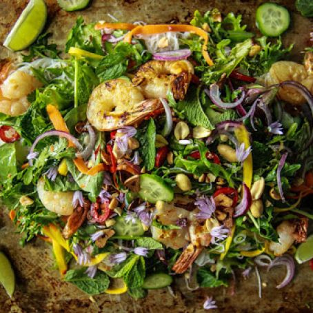Vietnamese Shrimp and Noodle Salad