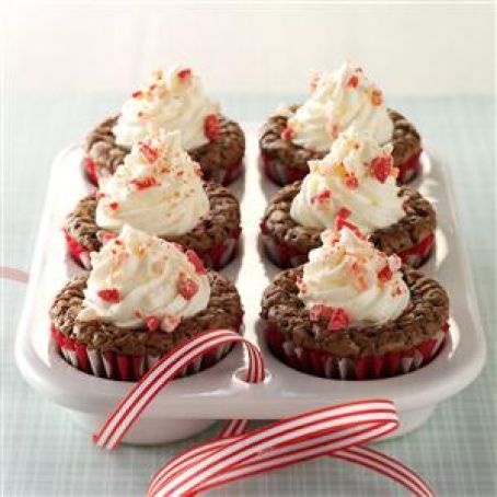 PEPPERMINT BROWNIE CUPS