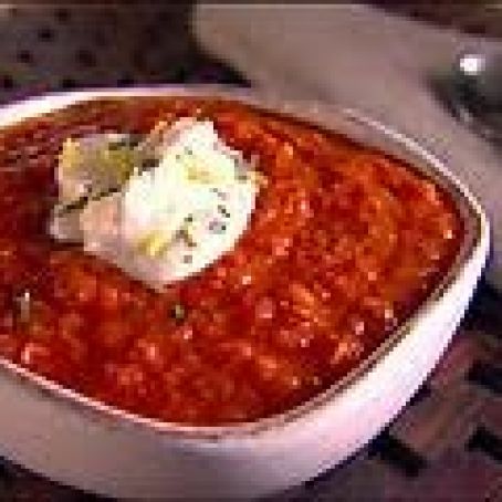 Hearty Tomato Soup with Lemon and Rosemary