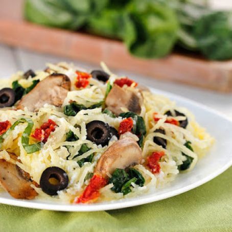 Creamy Mediterranean Spaghetti Squash