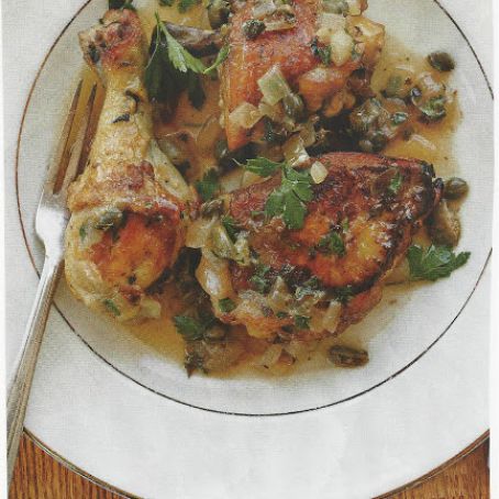 Braised Chicken with Capers and Parsley
