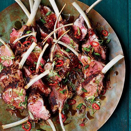Sichuan Racks of Lamb with Cumin and Chile Peppers