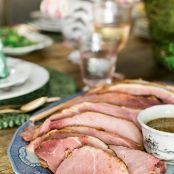 SMOKED EASTER HAM WITH MAPLE BOURBON GLAZE